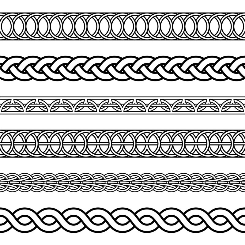 Узор плетеный вектор