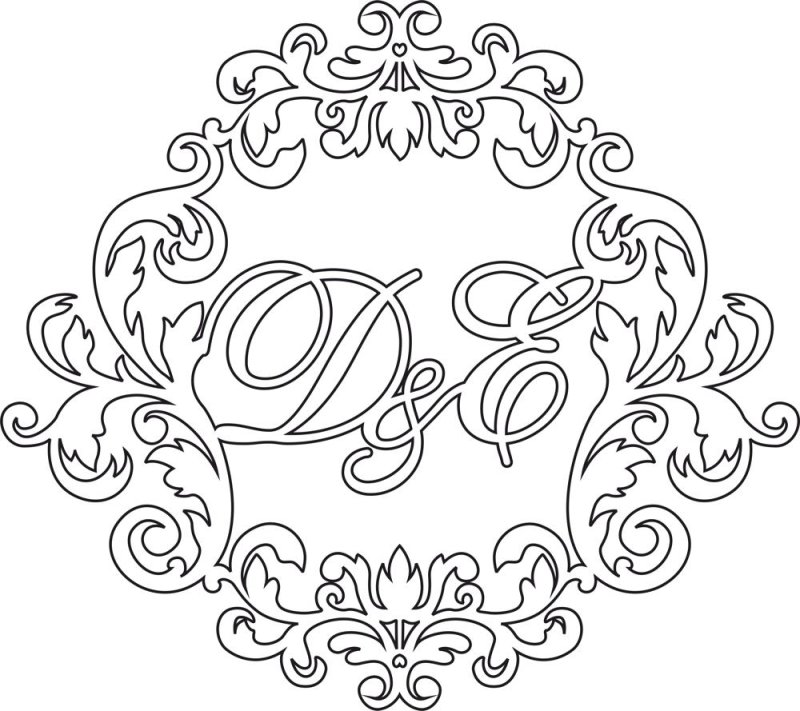 Свадебные вензеля макеты