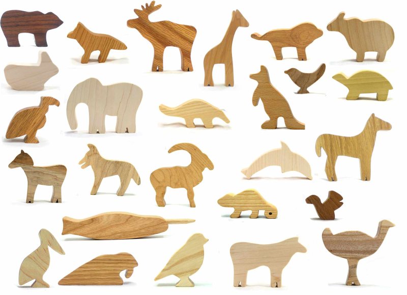 Звери из дерева