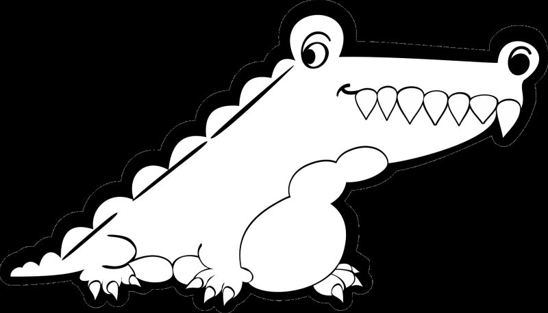 Крокодил рисунок
