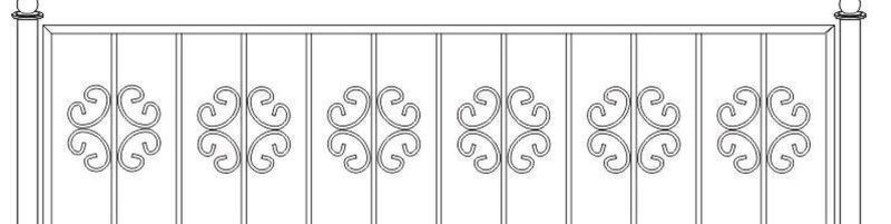Ажурное ограждение рисунок