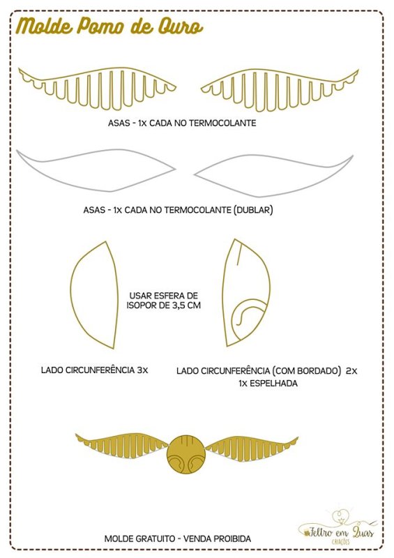 Крылышки для снитч из Гарри Поттера