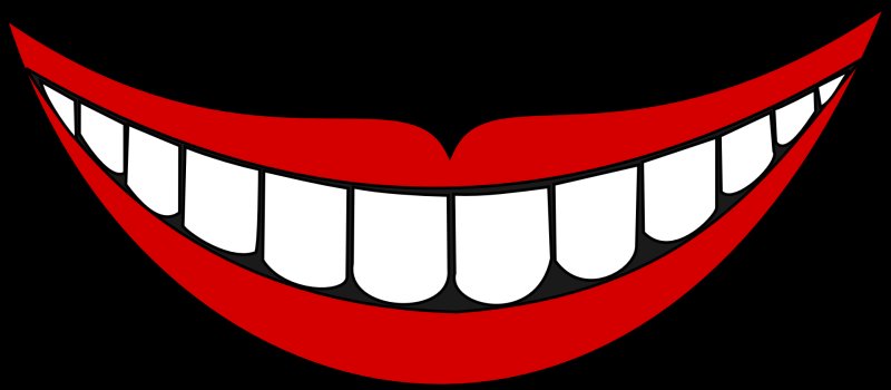 Улыбка мультяшная
