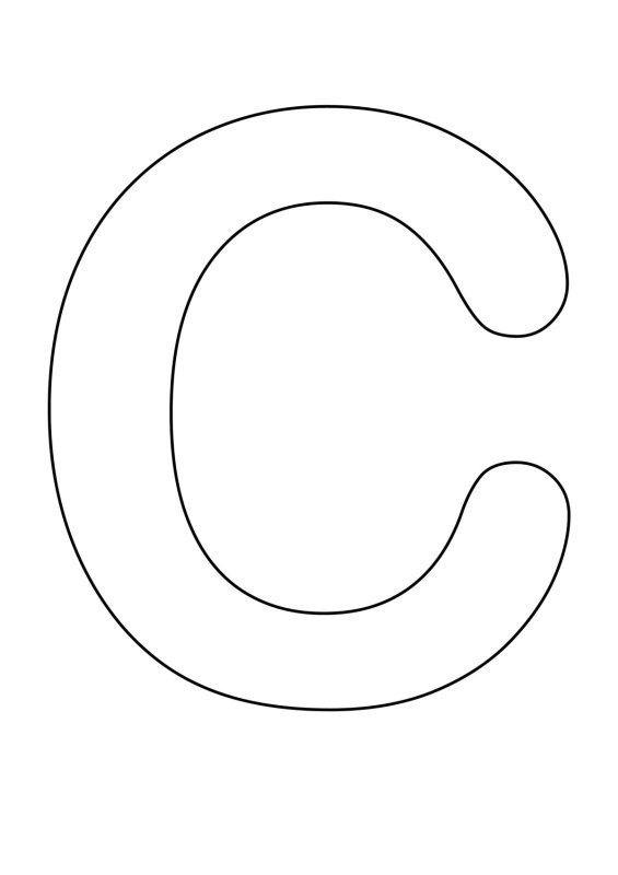 Трафарет буквы s