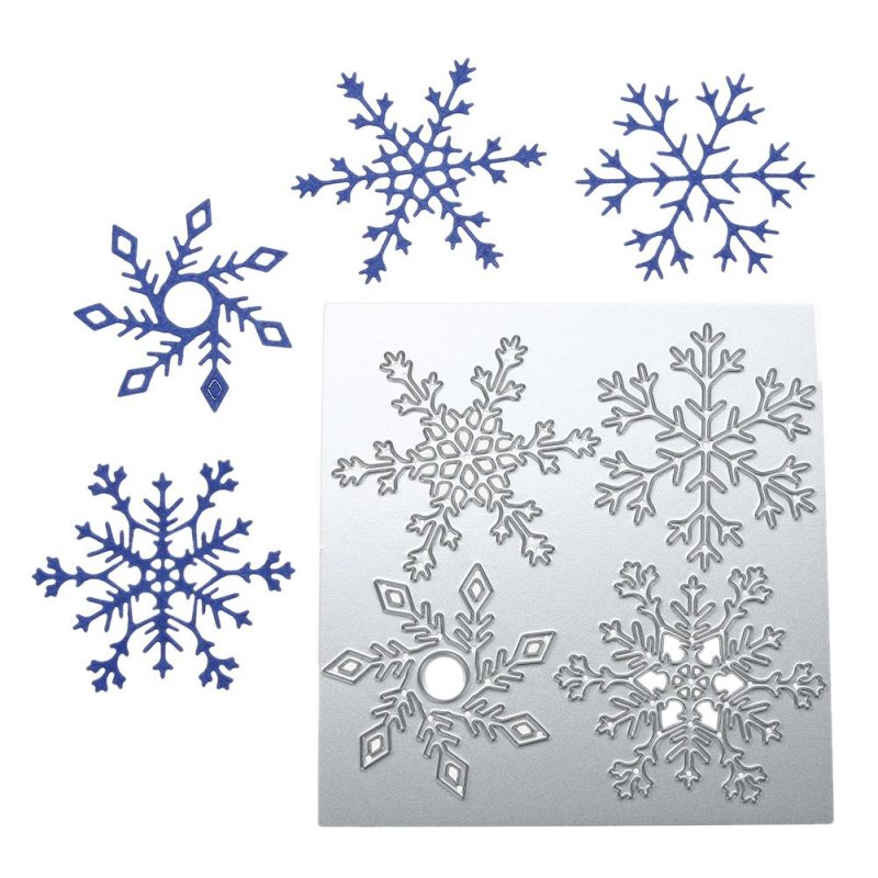 Трафарет снежинки для клеевого пистолета