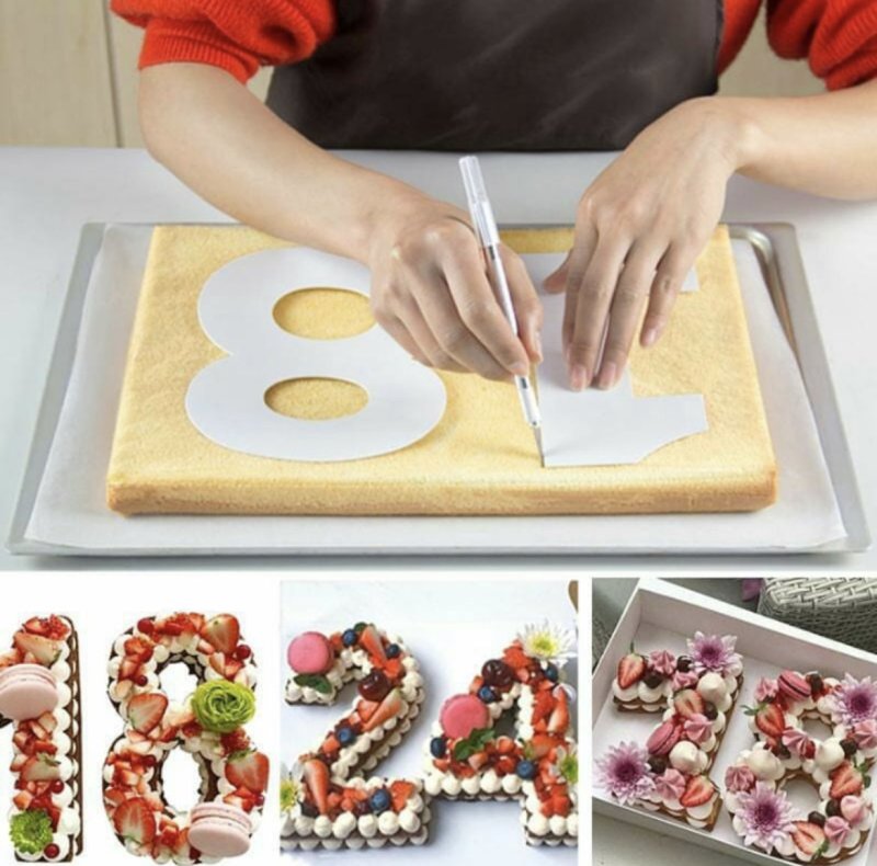 Торт в форме цифры