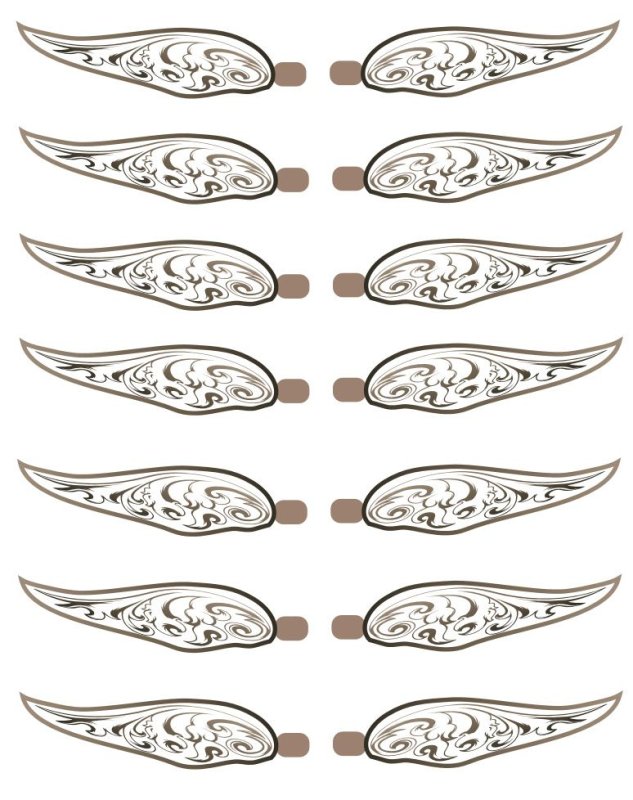 Крылышки снитча шаблон