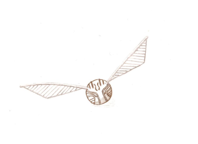 Раскраска Гарри Поттер снитч