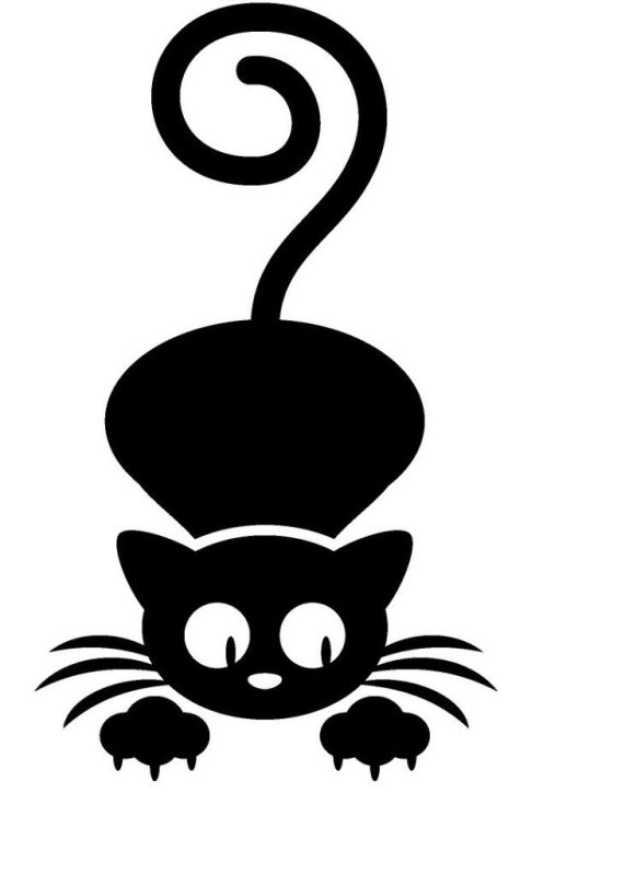 Черные трафареты для декора