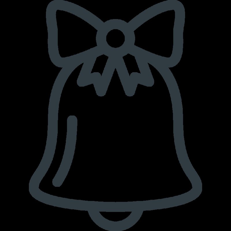 Трафарет колокольчик для торта