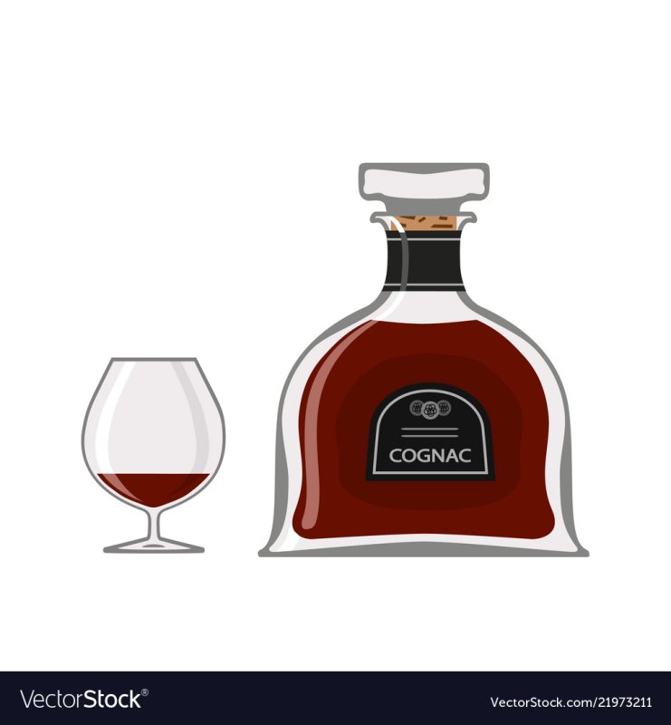 Бутылка коньяка