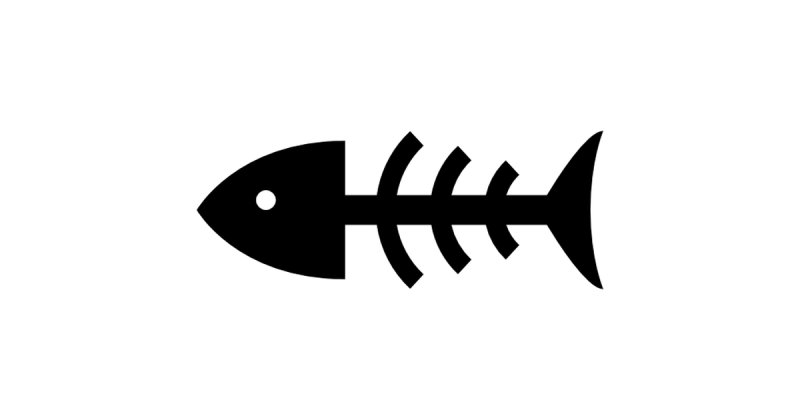 Скелет рыбки