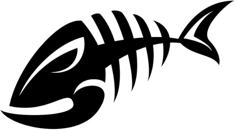 Стилизованный скелет рыбы