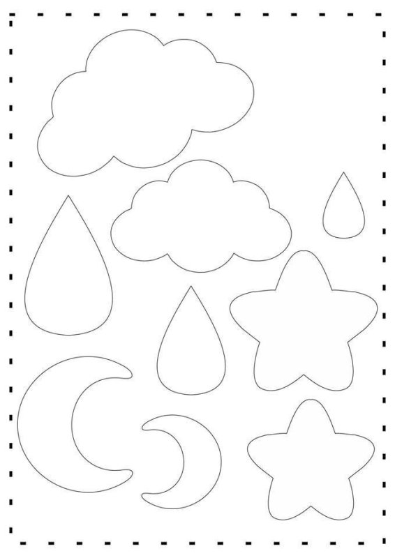 Трафареты игрушек для мобиля