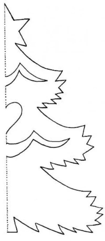 Трафарет "елка"