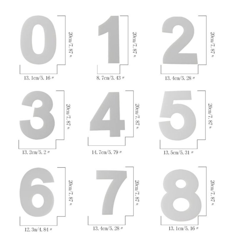 Торт цифра Размеры