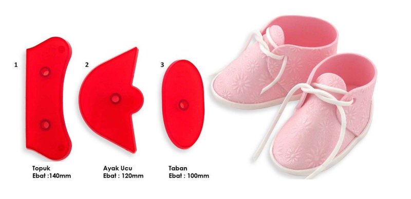 Ботиночки из мастики