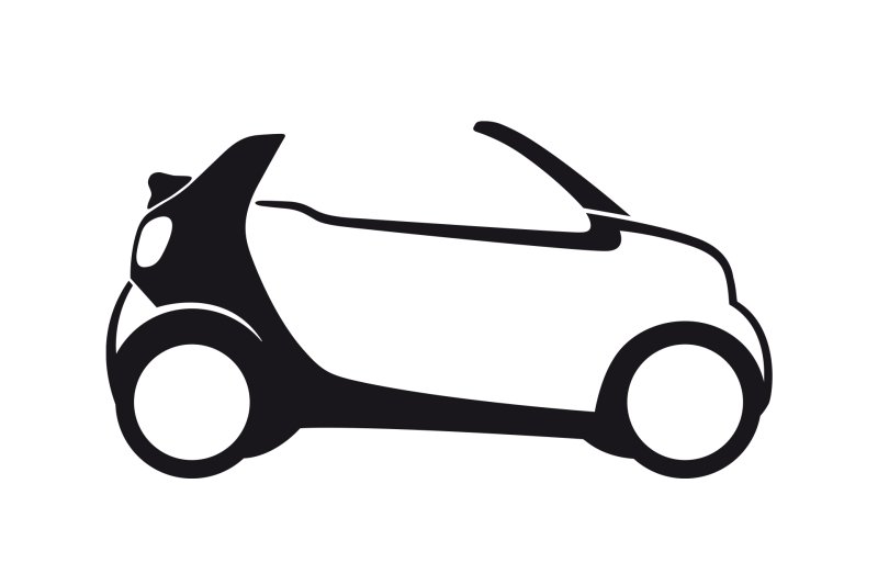 Машинка силуэт