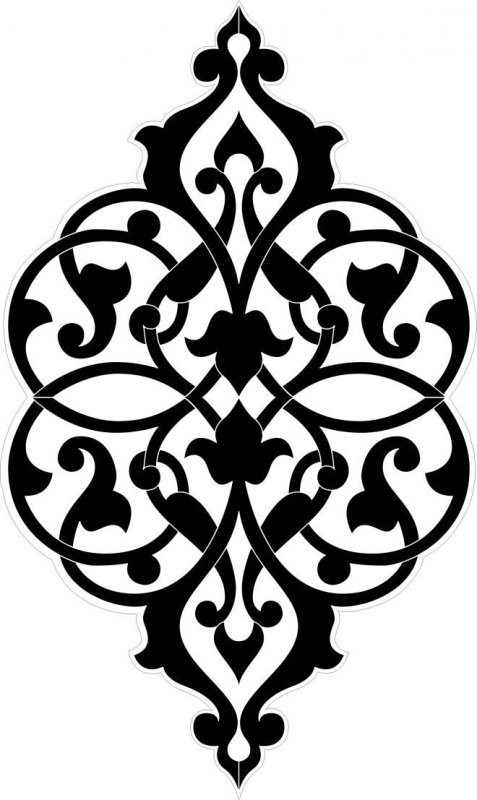 Кубачинский узор вектор