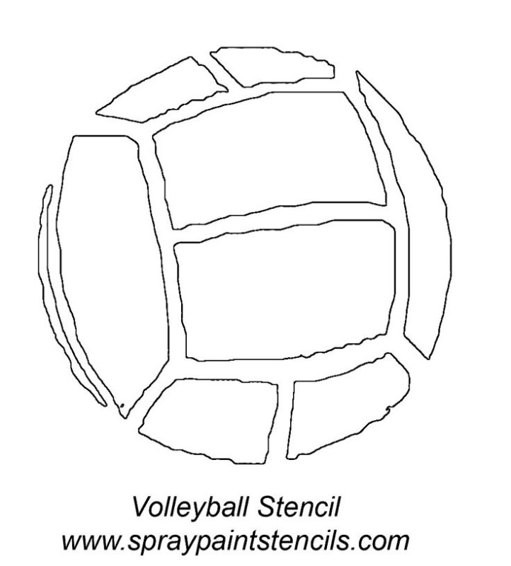 Трафарет мячик для вырезания