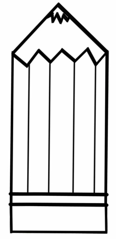 Карандаш трафарет