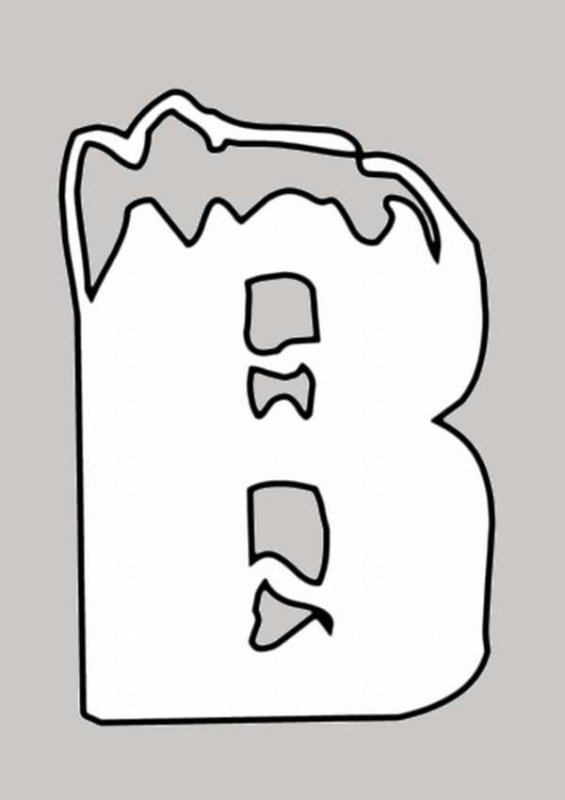 Новогодние буквы трафареты для вырезания