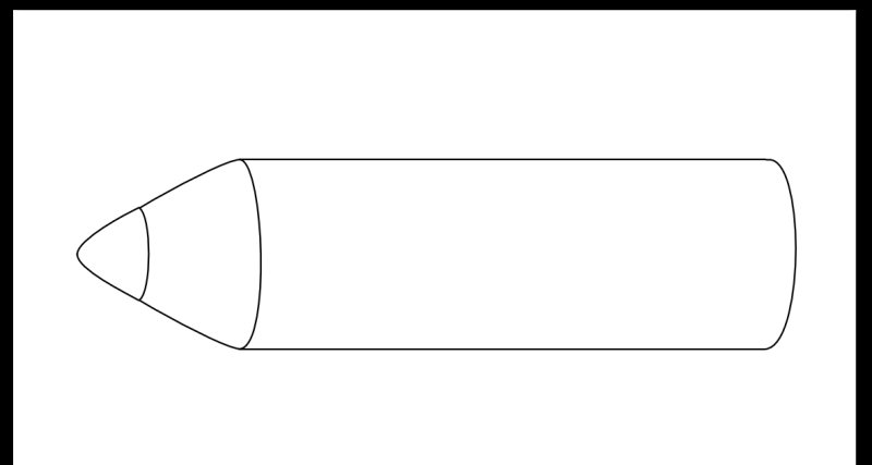 Карандаш трафарет