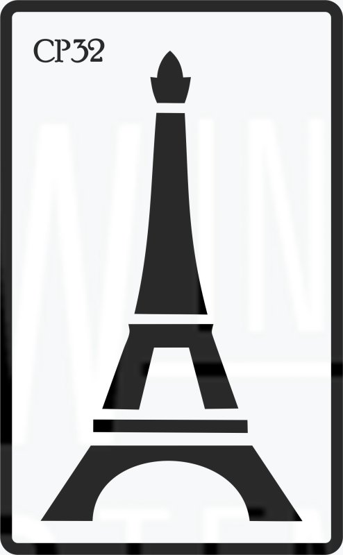 Эйфелевая башня трафарет