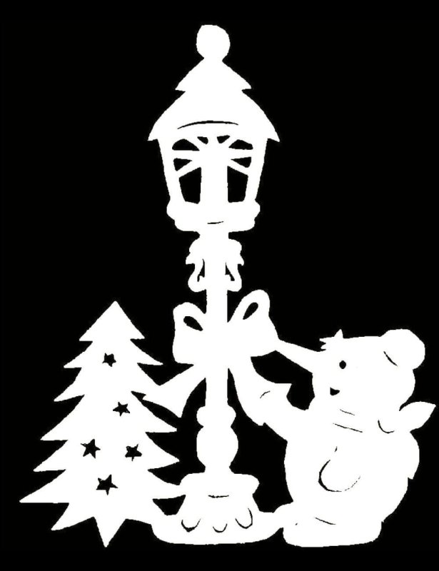 Фигурки для вырезания на окно