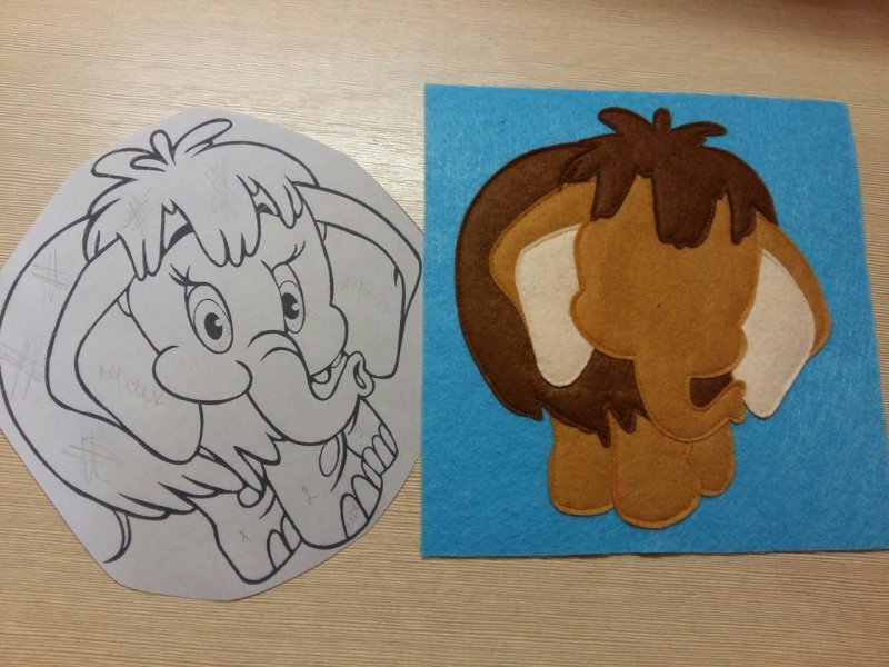 Рисунок мамонтенка