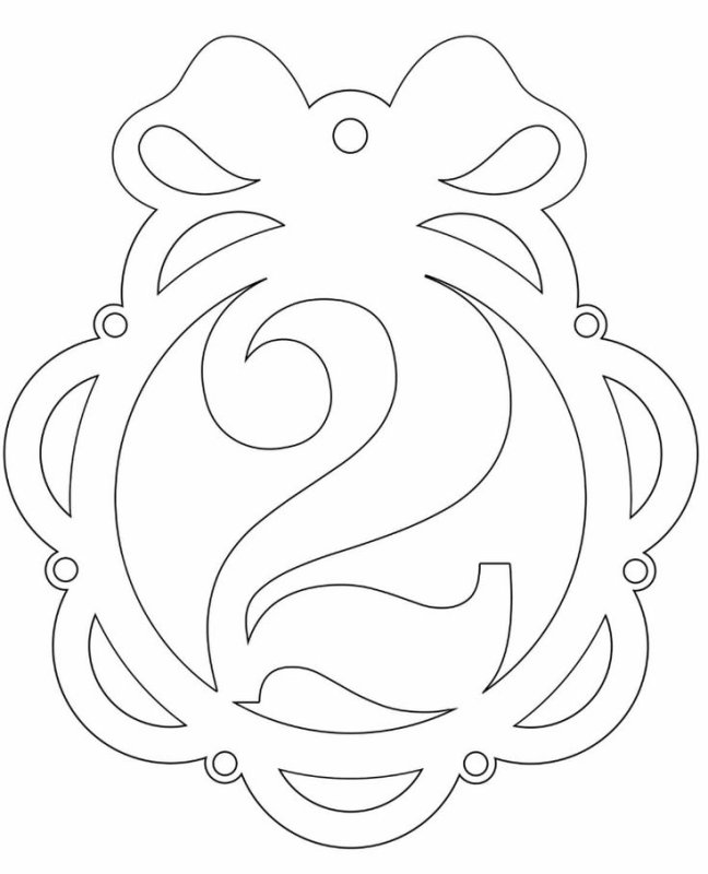 Трафарет шары для вырезания