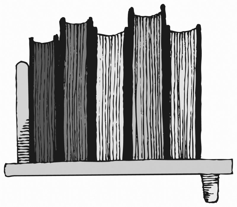 Книжная полка рисунок