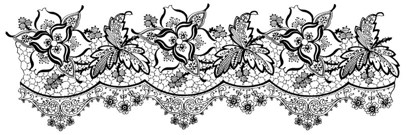 Кружево трафарет