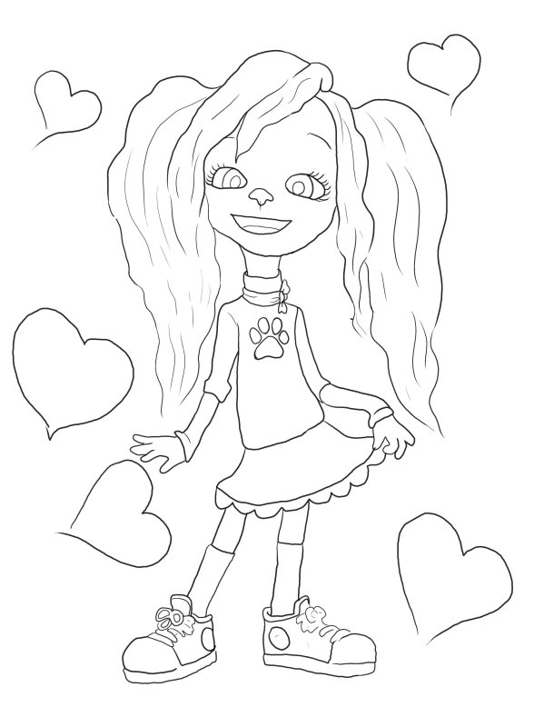 Разукрашки роза Барбоскина