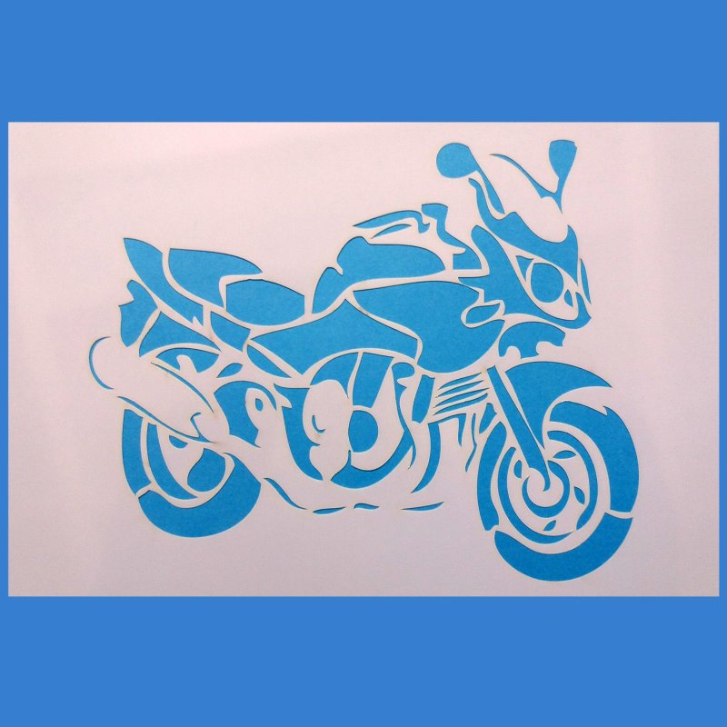 Трафарет мотоцикла
