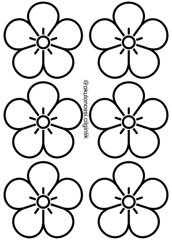 Трафареты маленьких цветов