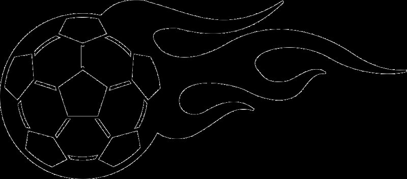 Футбольный мяч силуэт