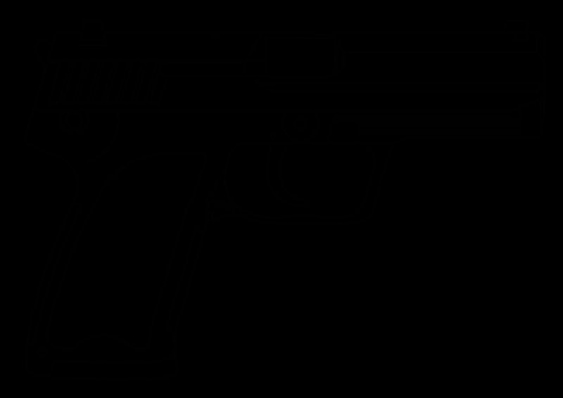 Размер пистолета п350