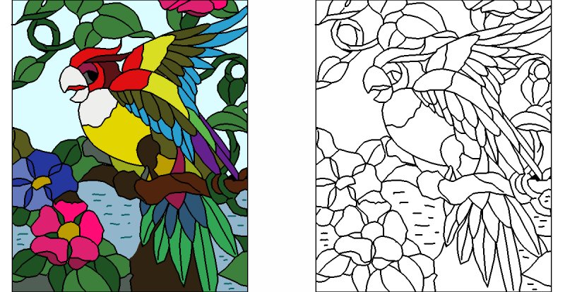 Витражное рисование для детей