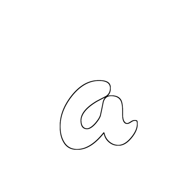 Красивая буква а маленькая