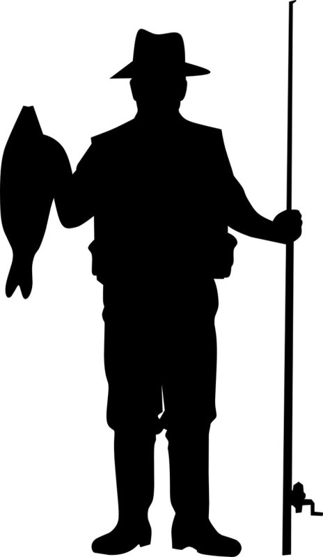 Рыбак вектор