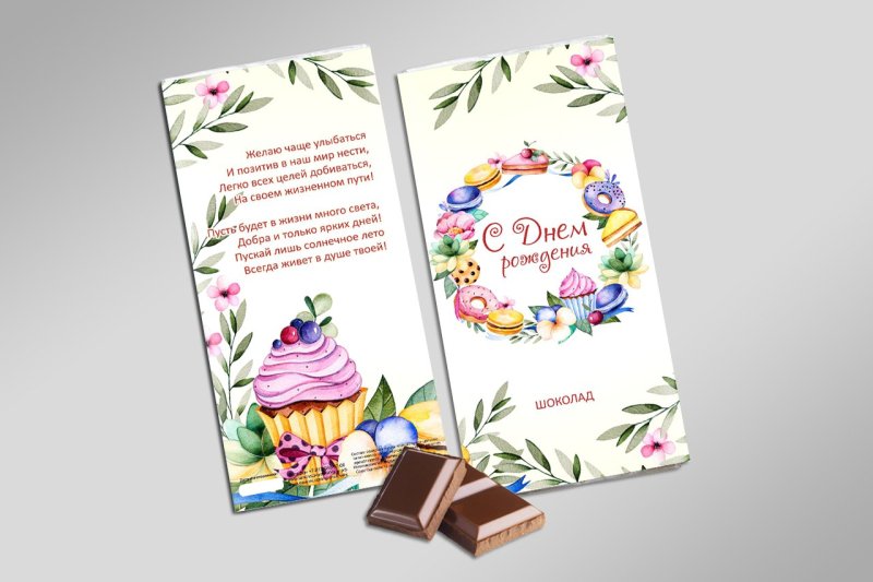 Этикетка шоколада