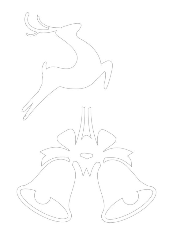 Новогодние украшения на окна из бумаги