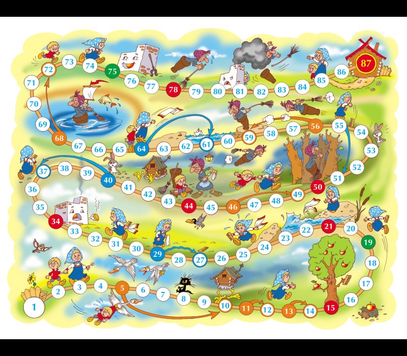 Игра настольная ходилка гуси-лебеди