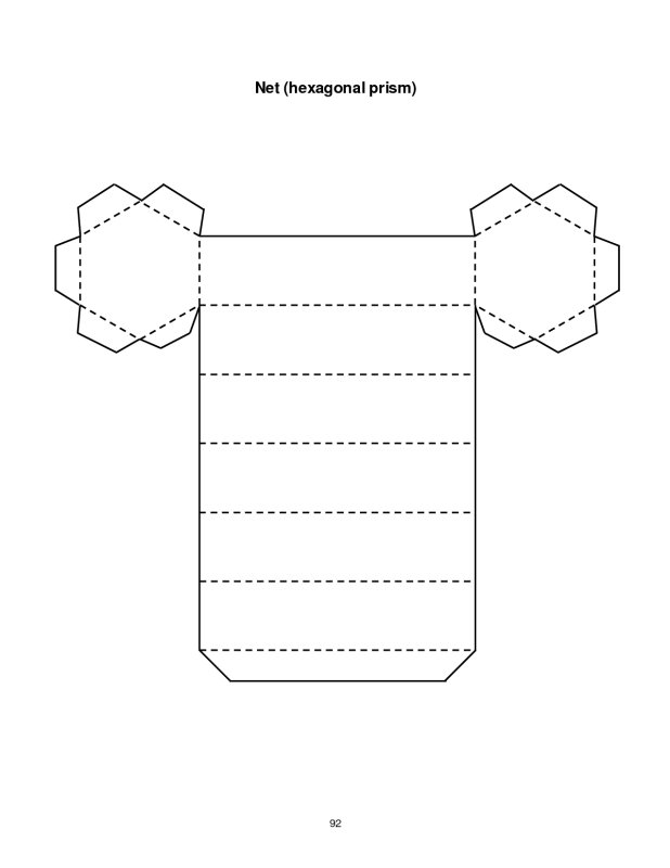 5 Угольная Призма развёртка