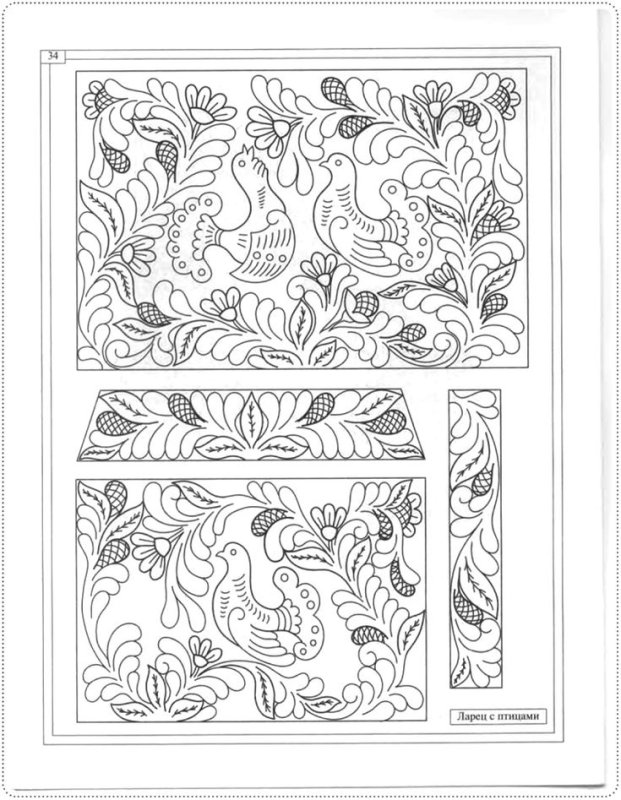 Абрамцево-Кудринская резьба орнамент