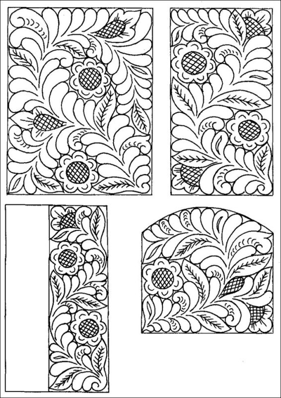 Абрамцево-Кудринская резьба орнамент