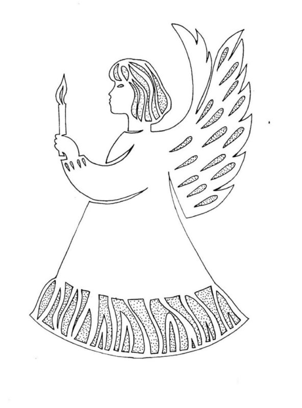 Трафарет "ангелы"