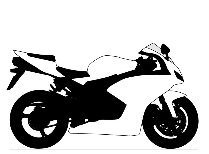 Очертание мотоцикла