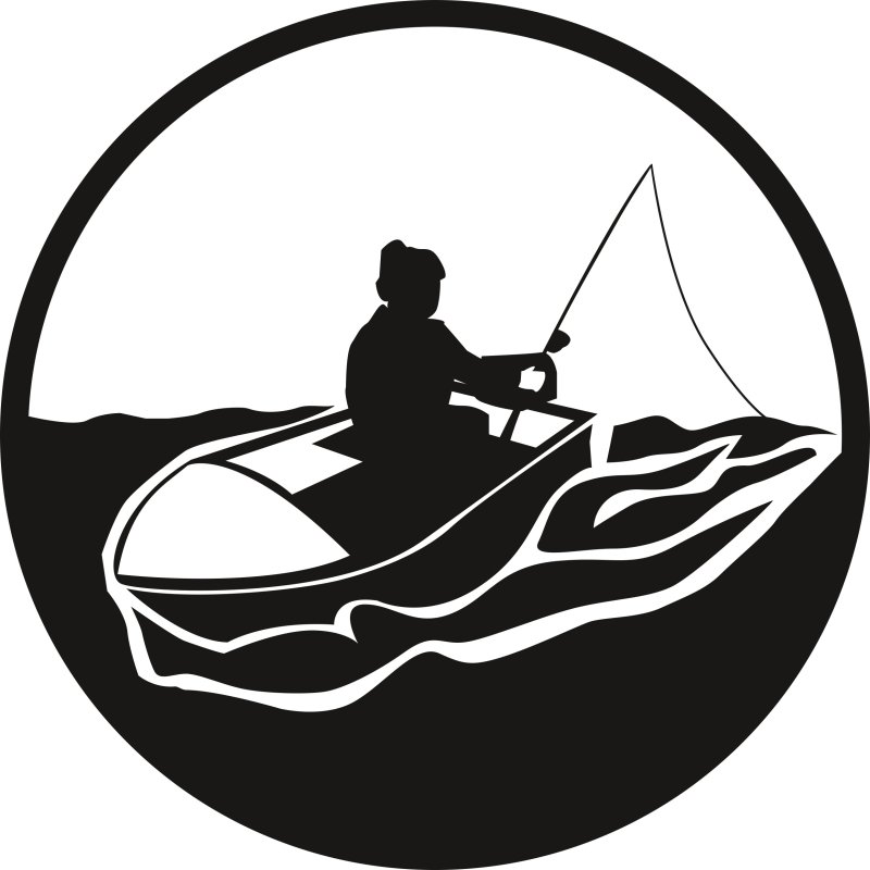 Значок рыболова